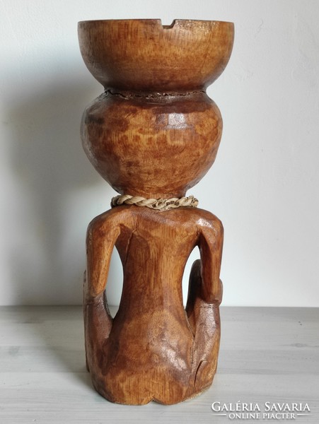 Peruvian totem, fertility statue made of wood