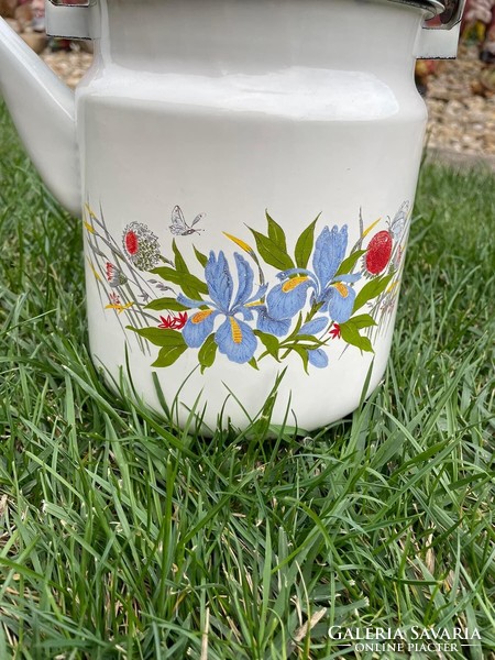 3 Liter Enamel Flower Teapot Jug