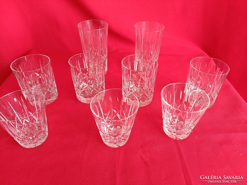 Polished water glasses 1940-1950 years!