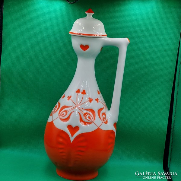 Géza Zsolnay tulip vase with lid by Géza Nikelszky