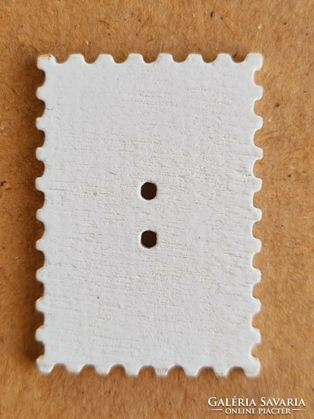 Christmas stamp button made of wood