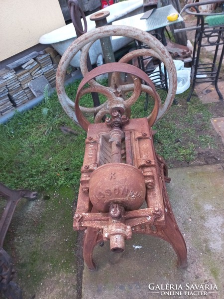 Antique cast iron grinder