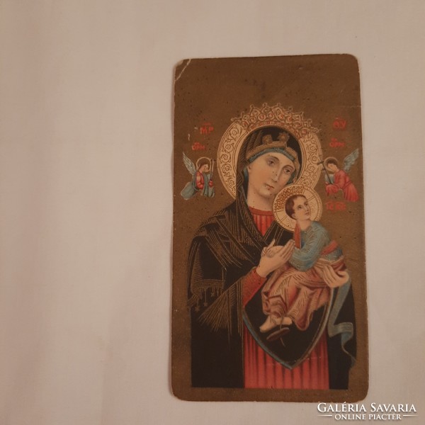 Golden prayer card