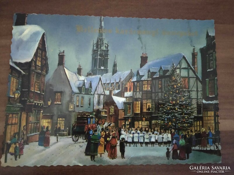 Christmas card, used