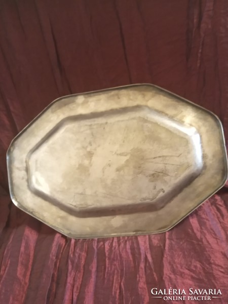 Silver-plated alpaca tray