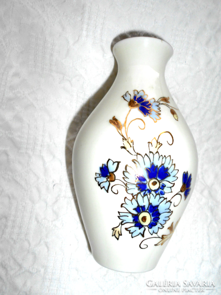 Zsolnay porcelain vase calf flower pattern