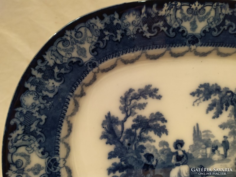 Watteau doulton scenic earthenware serving bowl centerpiece