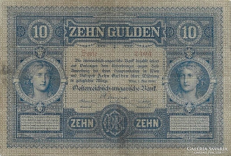 10 forint / gulden 1880 eredeti állapot