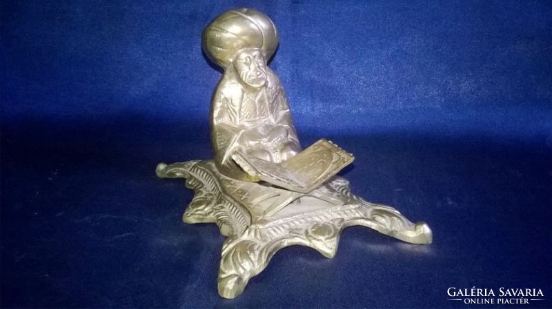 Copper, Turkish basa with turban - shelf decoration