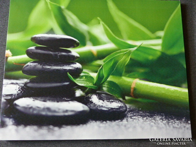 40X50cm bamboo stretched canvas picture Zen style