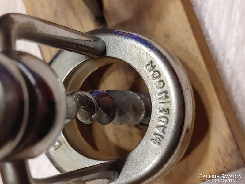 Retro antler corkscrew set made in GDR