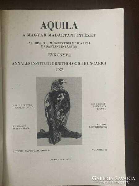 Aquila - A Magyar Madártani Intézet évkönyve 1975