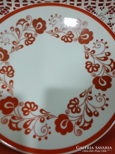 Zsolnay red Hungarian wall plate