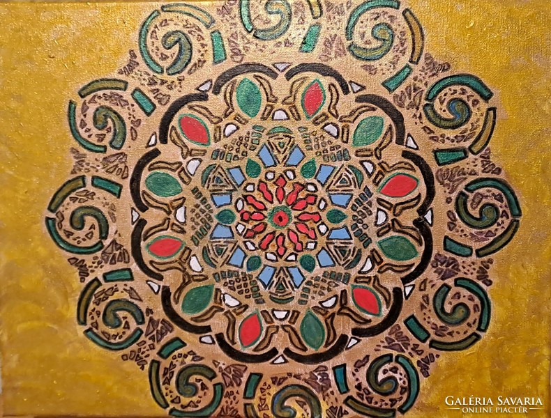 Mandala festmény vászonra