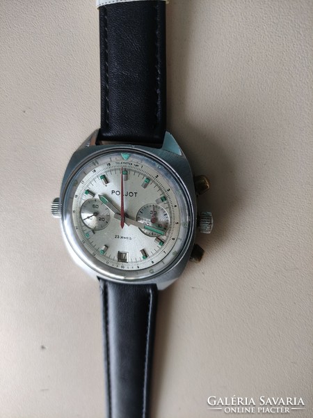 Poljot chronograph vintage wristwatch