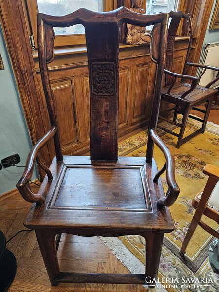 Pair of old chinese armchairs