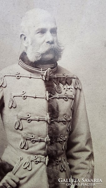 Ferenc József császár király eredeti JELZETT FOTÓ ALÁÍRVA KOLLER K TANÁR 1889 FÉNYKÉP HABSBURG KUK
