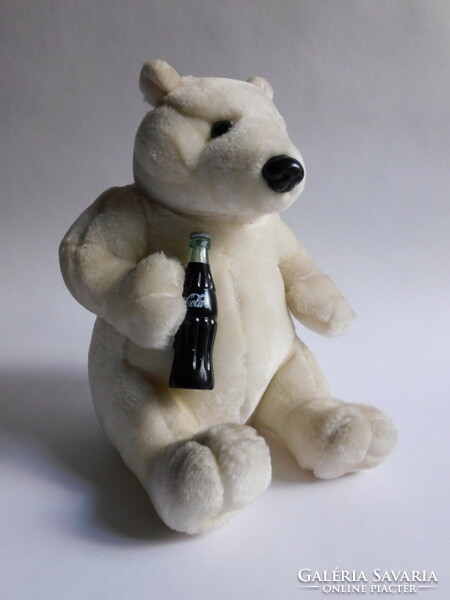 Coca cola teddy bear with bottle