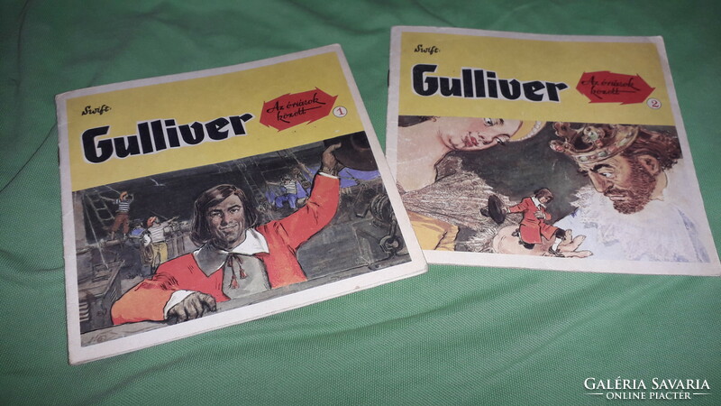 1985. Gulliver az óriások között I-II. (Zórád Ernő színes képregénye) a képek szerint LAPKIADÓ