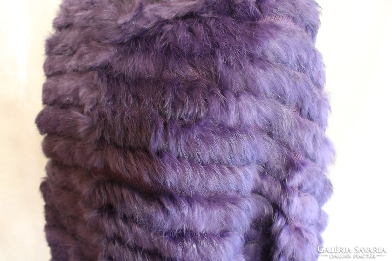 Gyönyörű lila szőrme stóla téli , divatosan öltözködő fázós hölgynek ajánlom