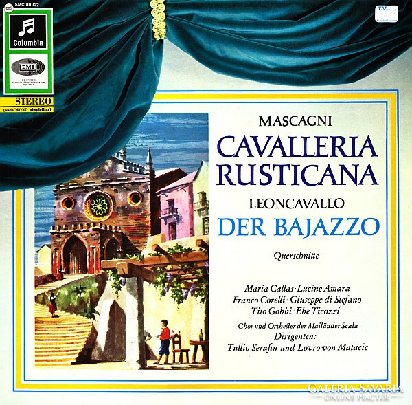 Mascagni / leoncavallo - cavalleria rusticana / der bajazzo (querschnitte) (lp)