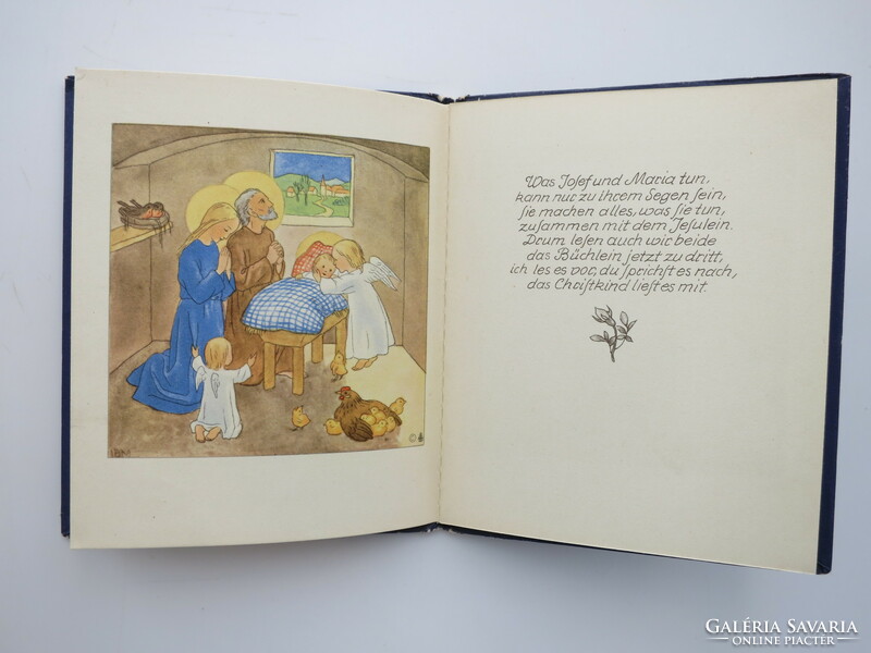 Ida Bohatta: Ein Tag In Bethlehem - antik karácsonyi német nyelvű képeskönyv 1936-ból
