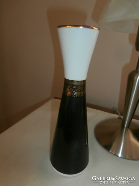 Neuerer Bavarian black-white-gold small vase