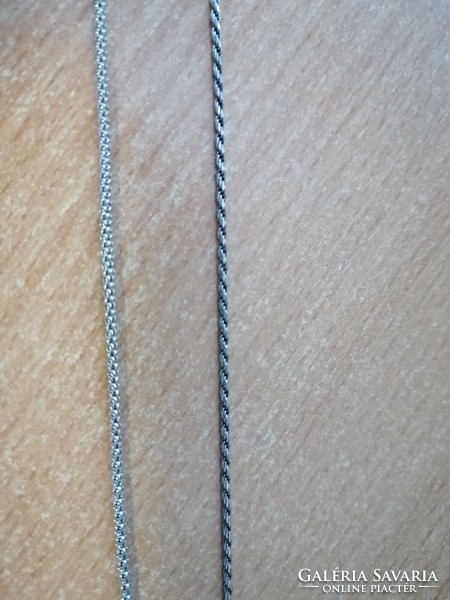 Silver ankle chain