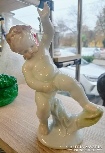 Herend porcelain peeing boy