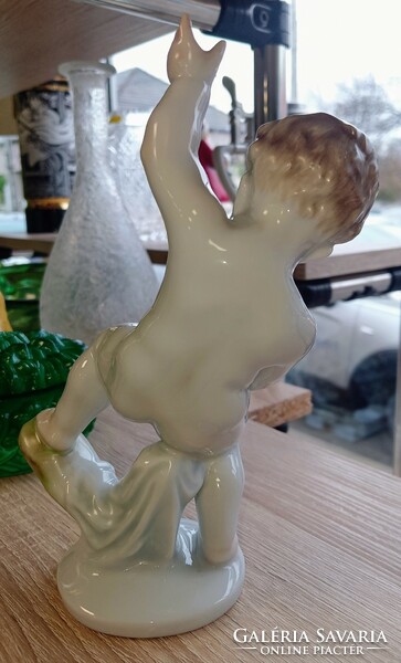 Herend porcelain peeing boy