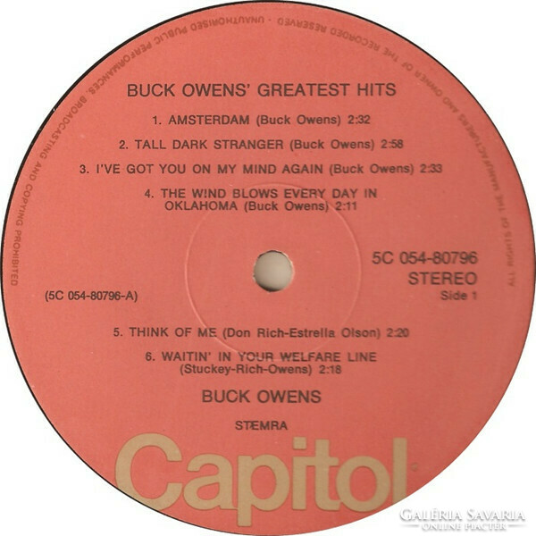 Buck Owens - Buck Owens' Greatest Hits (LP, Comp)