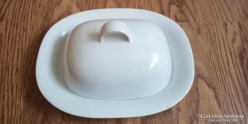 Alföldi porcelain butter dish with a small flaw