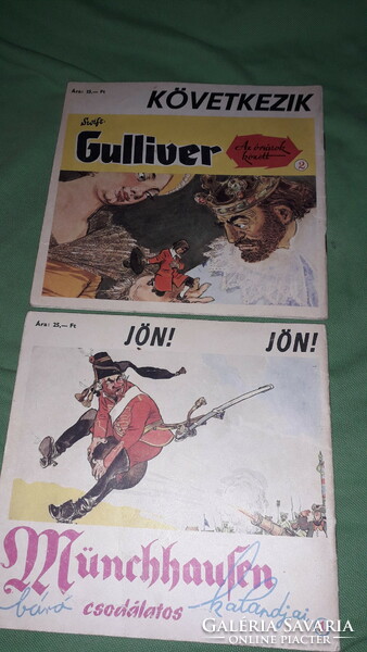 1985. Gulliver az óriások között I-II. (Zórád Ernő színes képregénye) a képek szerint LAPKIADÓ
