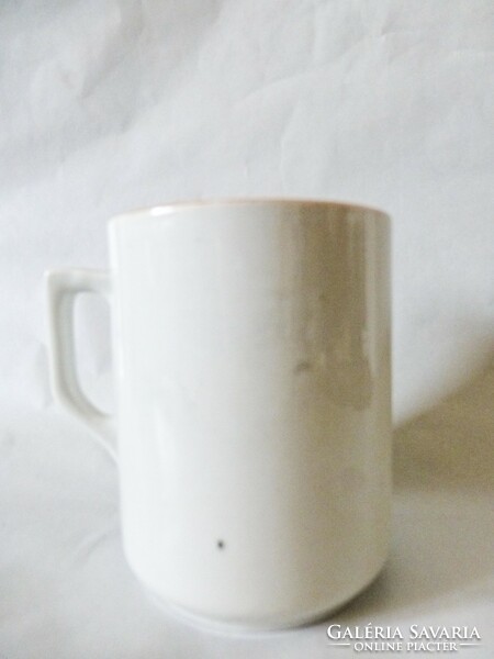 Zsolnay antique story mug. Small wanderers are extremely rare!