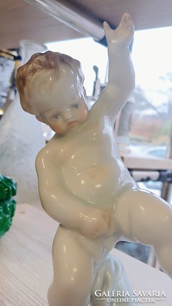 Herend porcelain peeing boy