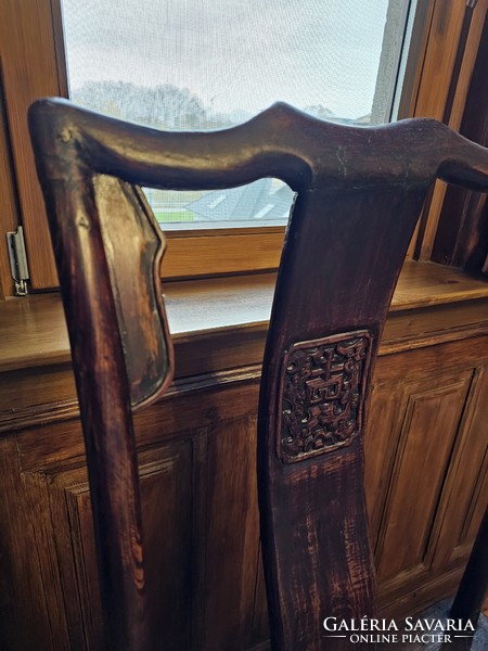 Pair of old Chinese armchairs