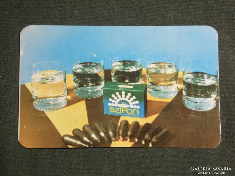 Card calendar, siphon cartridge, carbonic acid production company, beetroot, 1984, (3)