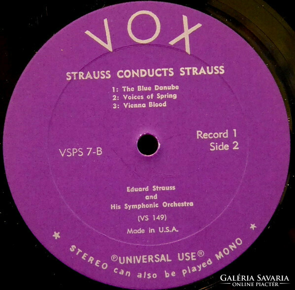 Eduard strauss, johann strauss - e. Strauss conducts the immortal music of Johann Strauss (5xlp)