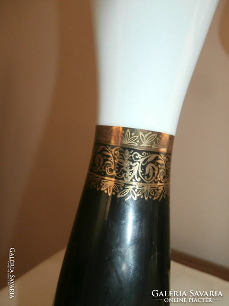 Neuerer Bavarian black-white-gold small vase