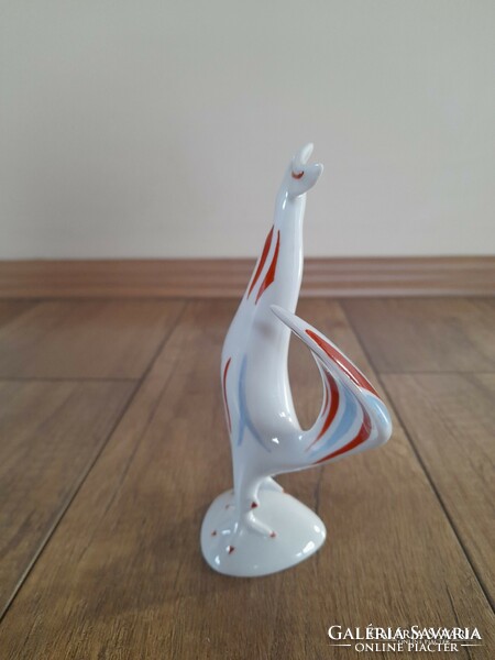 Retro raven house rare painted porcelain rooster