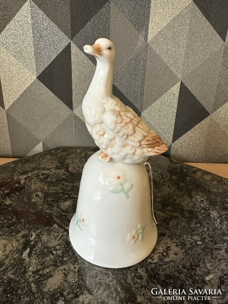 Porcelain goose bell, bell