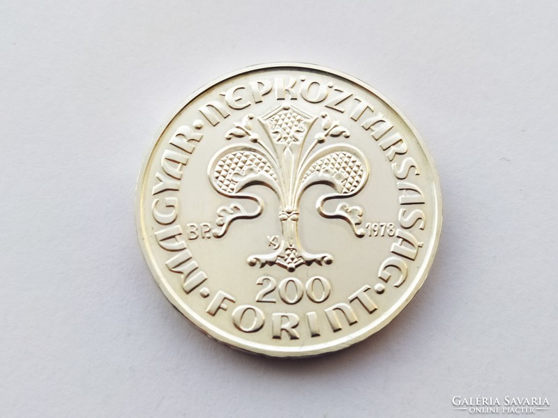 Ezüst 200 forint 1978.