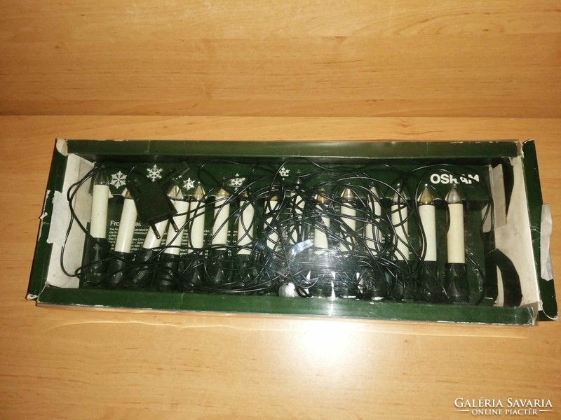 OSRAM karácsonyfa gyertya formájú csíptetős égősor izzó sor - 15 db-os