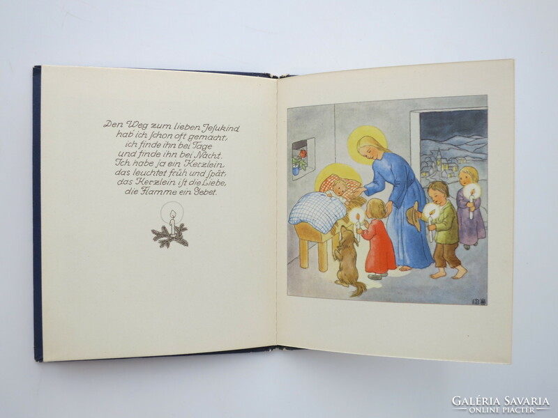 Ida Bohatta: Ein Tag In Bethlehem - antik karácsonyi német nyelvű képeskönyv 1936-ból