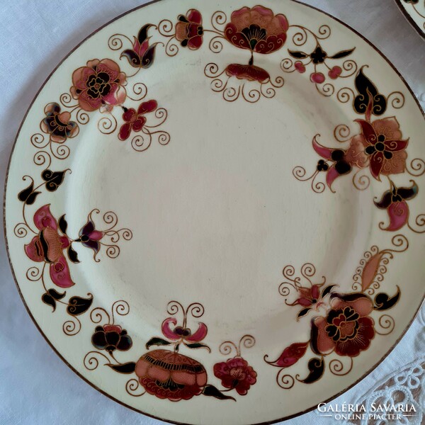 Antique Zsolnay family stamped flat plate