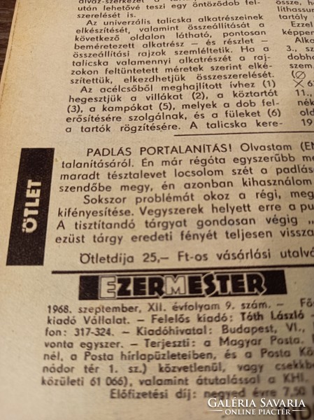 1968 /SZEPTEMBER EZERMESTER/ SZÜLETÈSNAPRA/KARÀCSONYRA.
