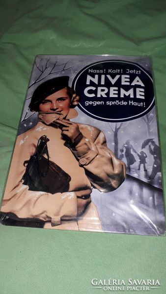 Beautiful Nivea rare embossed metal plate ornament wall picture advertising sign 29x20 cm according to the pictures 1.
