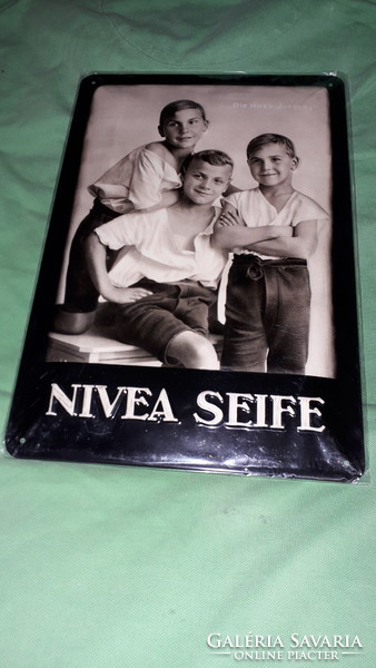 Beautiful Nivea rare embossed metal plate ornament wall picture advertising sign 29x20 cm according to the pictures 4.