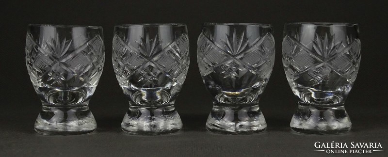 1P562 polished glass stamped glass 4 pieces