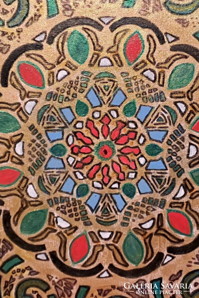 Mandala painting on canvas